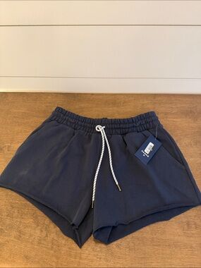 Parke Navy Athletic Drawstring Shorts